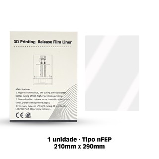 NFEP Film para Impressoras 3D 210x290mm - RPG