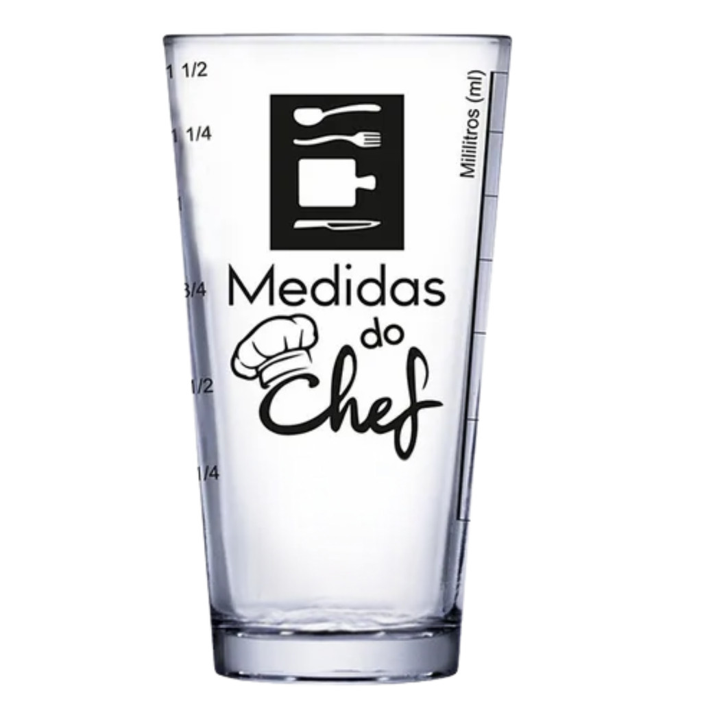 Copo De Vidro Medidor Preparo De Receitas Vidro para Receitas Fácila