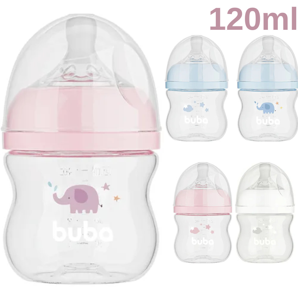 MAMADEIRA EASY FLOW ANTICÓLICA +0 MESES 120ML - BUBA em Oferta na Shopee