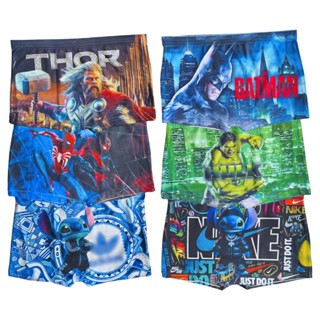 Kit 5 Cuecas Box Infantil Sublimada Boxer Cueca Personagens Stitch Menino Juvenil em Oferta na Shopee