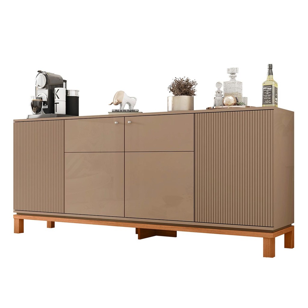 Balcão Buffet Sala de Jantar 179cm Lucca Areia/Freijó C01 - Mpozenato em Oferta na Shopee