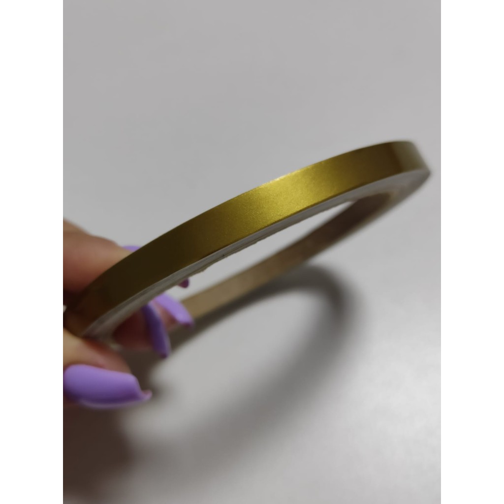 Friso De Roda Adesivo Não Refletivo Carro Aro Moto Honda Yamaha Suzuki Dourado Hornet