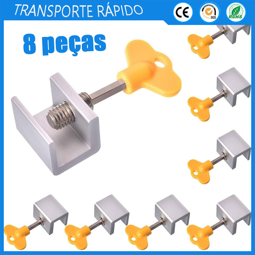 Trinco de janela Fechadura de porta deslizante Fechadura de janela deslizante Limitador antirroubo de porta deslizante