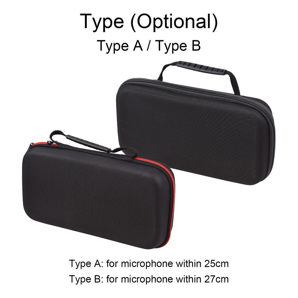Bolsa De Armazenamento De Microfone Sem Fio EVA Um Par De Caixas De Armazenamento De Absorção De Choque De Microfone — imagem 2 de 2