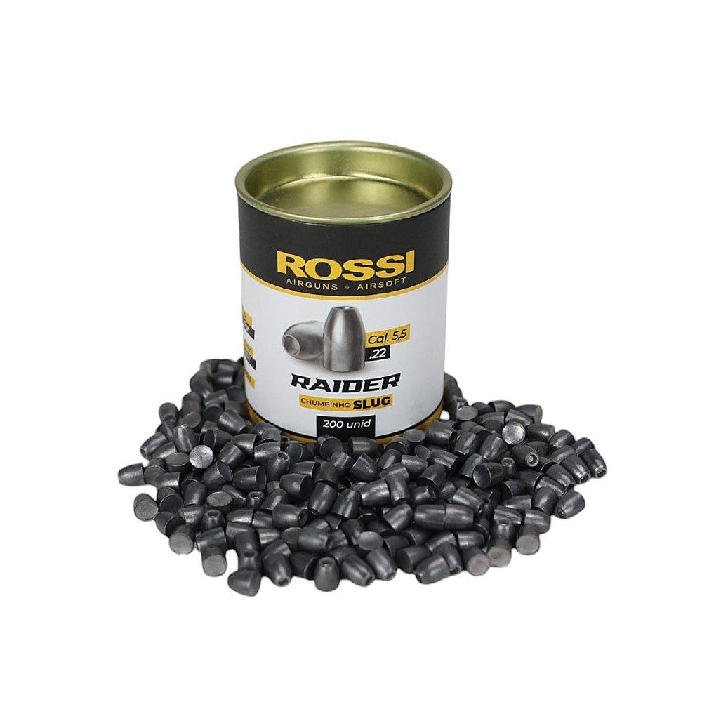 Chumbinho Slug Raider 5,5 Carabina de pressão 200und Rossi em Oferta na Shopee