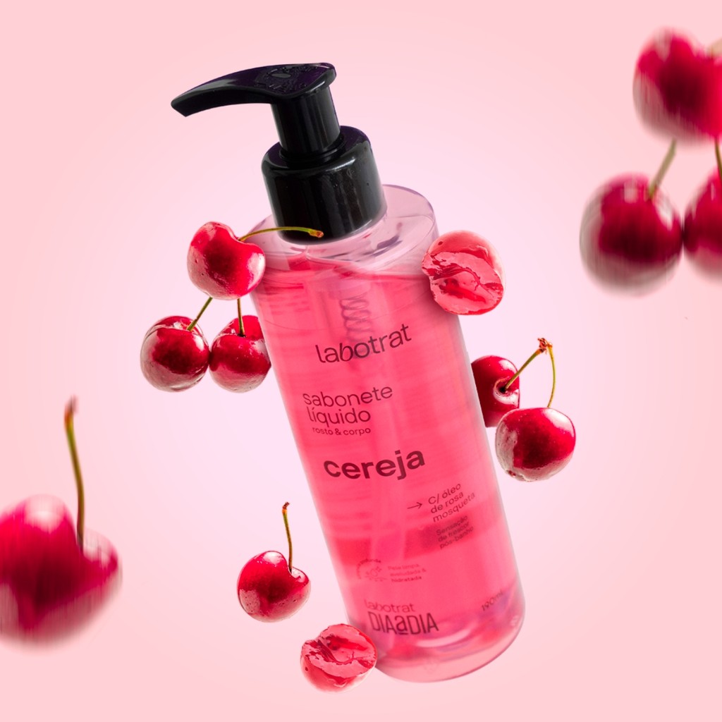 Detalhes do Kit Cuidado Facial Corporal com Body Splah Cereja Labotrat