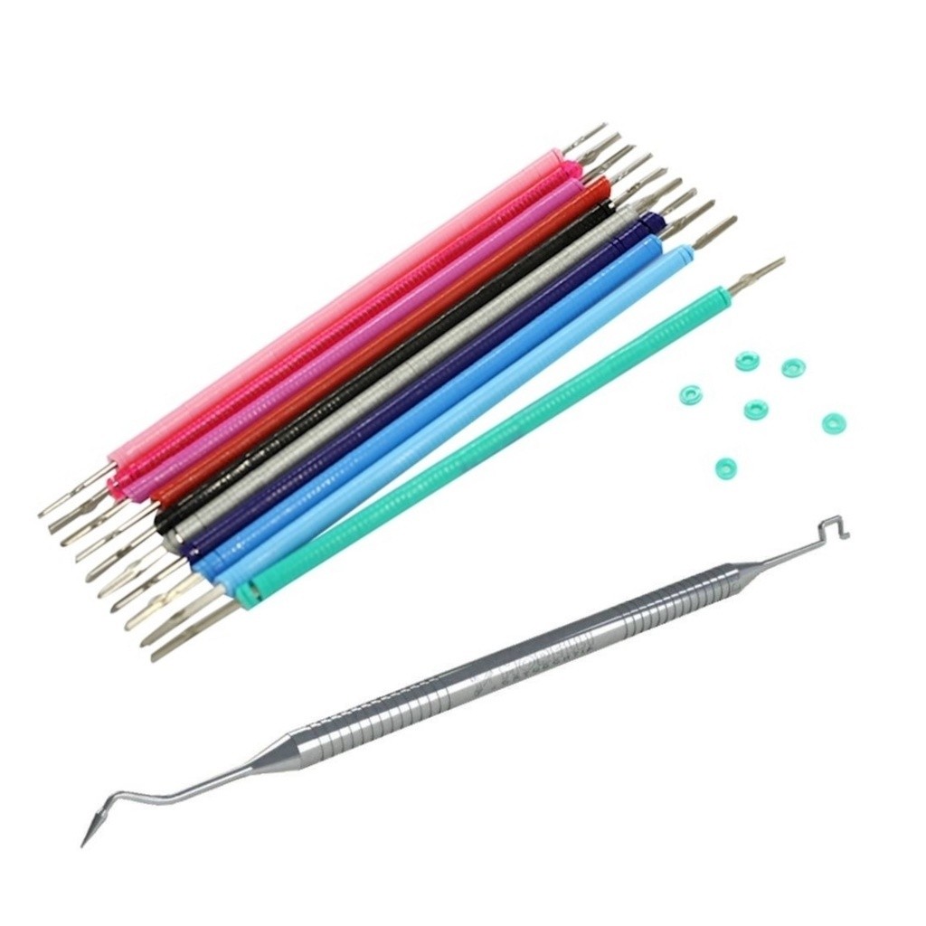 Kit Para Aparelho Ortodôntico 10 Cores + 1 Aplicador em Oferta na Shopee