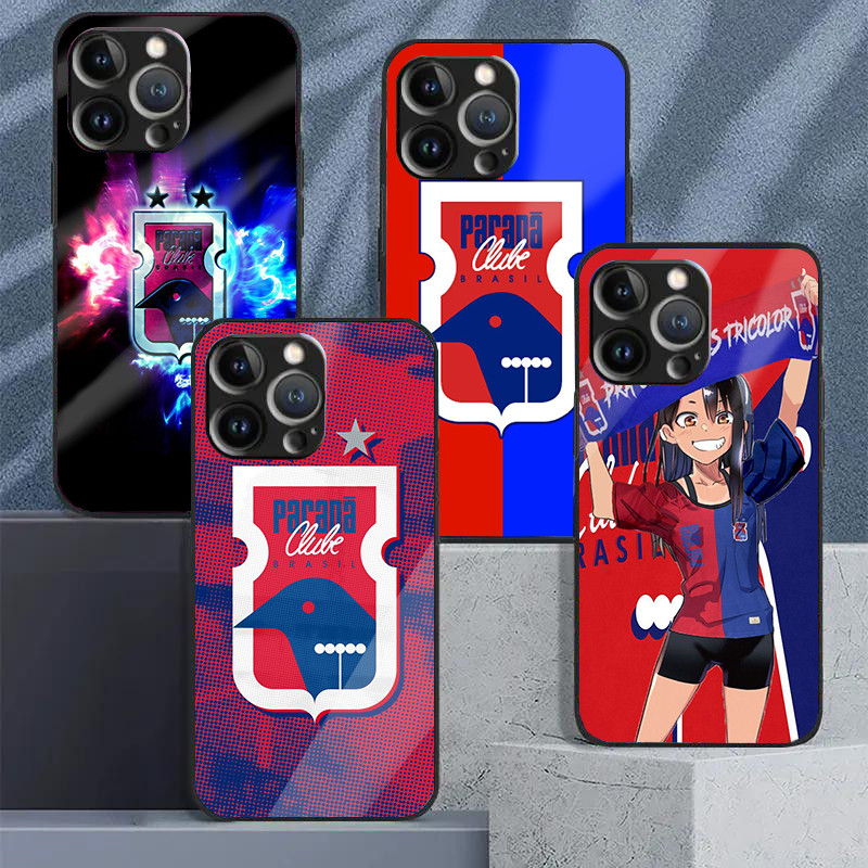 parana clube 01 Capa De Telefone Celular De Vidro Temperado Para iPhone 16 15 14 13 12 11 Pro XS Max Plus Mini X XR 8 7