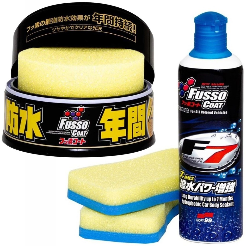 Cera Soft99 Fusso Coat Dark 12 Meses + Selante Líquido F7 em Oferta na Shopee