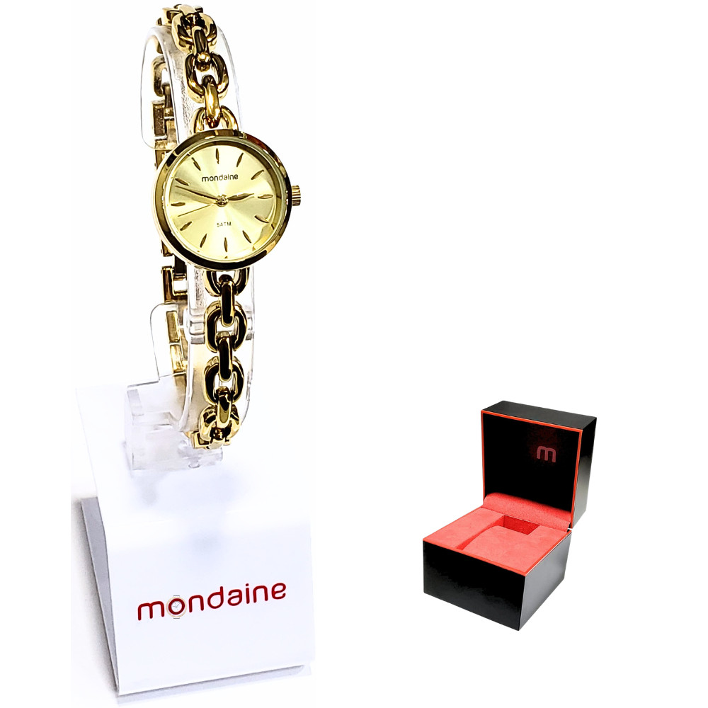 Relógio Mondaine Feminino Analógico Dourado MIni 32589LPMVDM1 em Oferta na Shopee