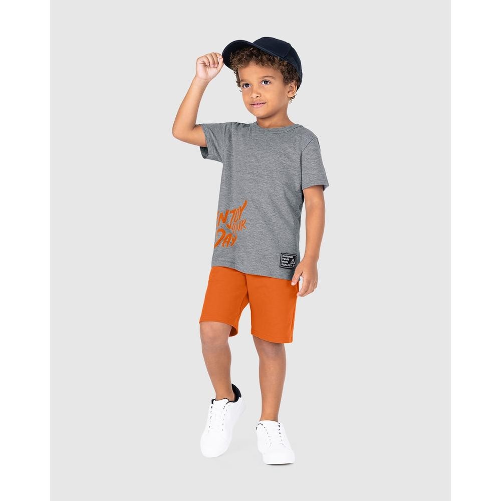 Imagem Conjunto Infantil Menino Enjoy Your Day Em Algodão Malwee Kids