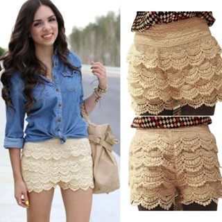 Short Saia Saída de Crochê Rendada Silver Fox em Oferta na Shopee