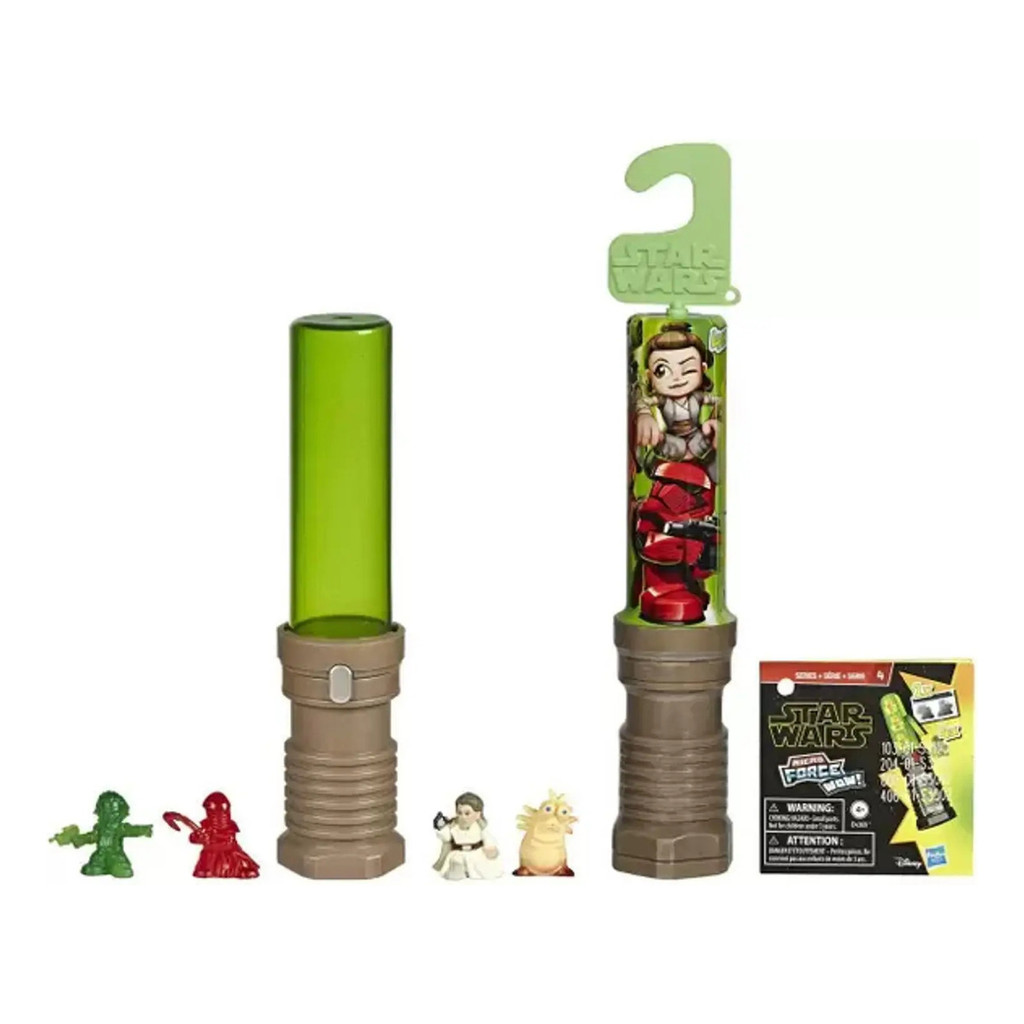 Mini Sabre De Luz E Figuras Surpresa Star Wars Micro Force
