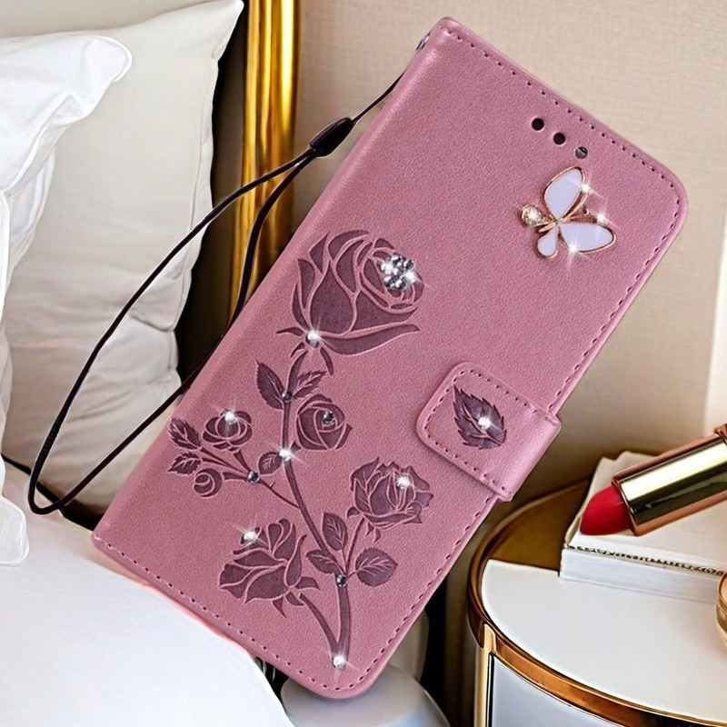 Capa Tipo Carteira De Couro Com Suporte Para Cartão Samsung Galaxy A07 A17 A27 A37 A57 A06 A16 A26 A36 A56 A15 A35 A55