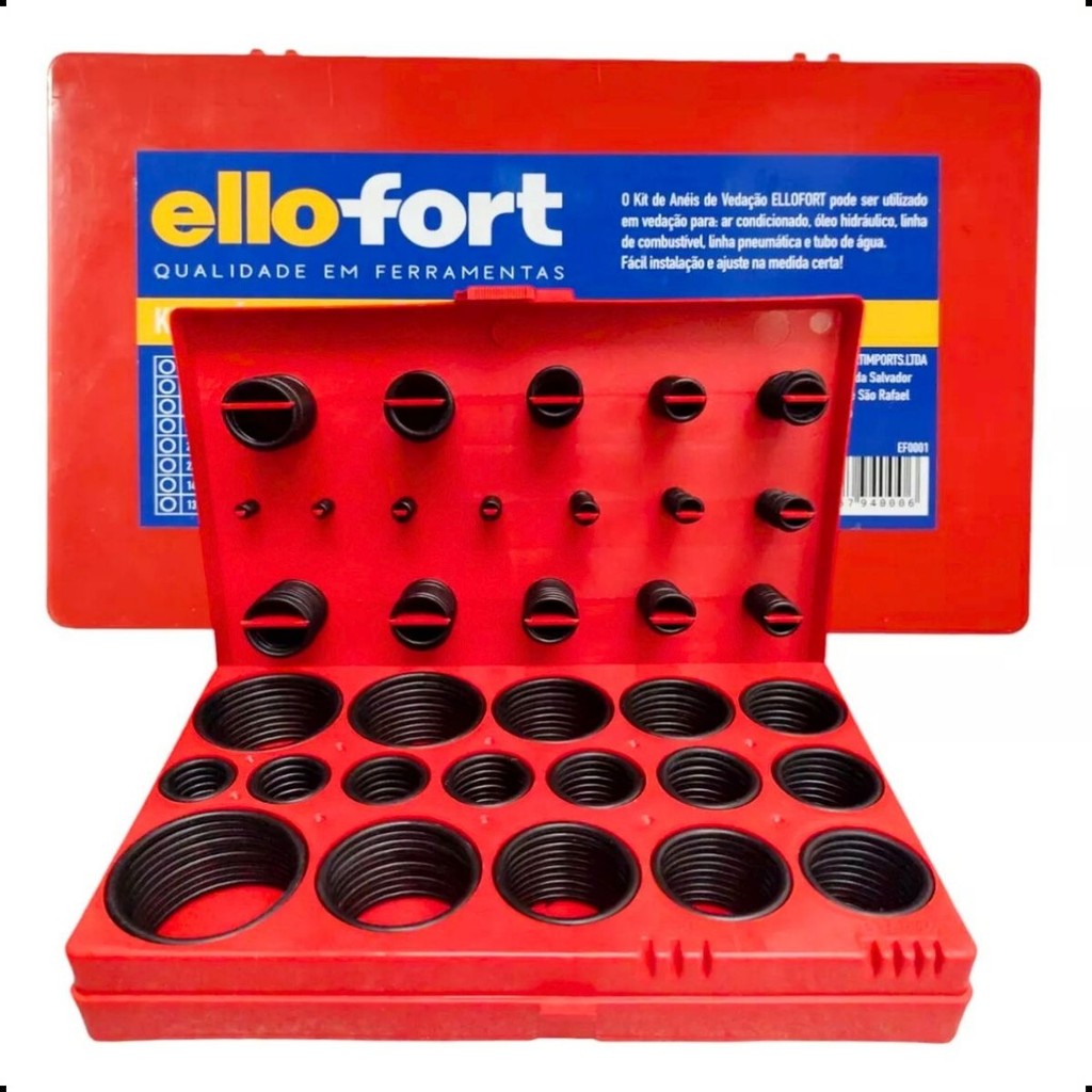 Anel De Vedação Borracha Nitrilica Oring Kit 419 Peças Nbr Torneira Hidraulica Automotivo Pneumatica em Oferta na Shopee