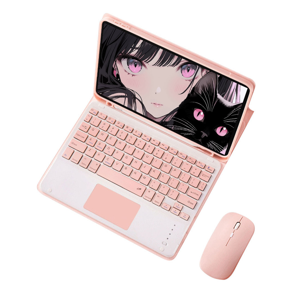 Teclado Com Touchpad+ Mouse Bluetooth+ Capa Para Galaxy Tab S9 plus 12,4polegadas