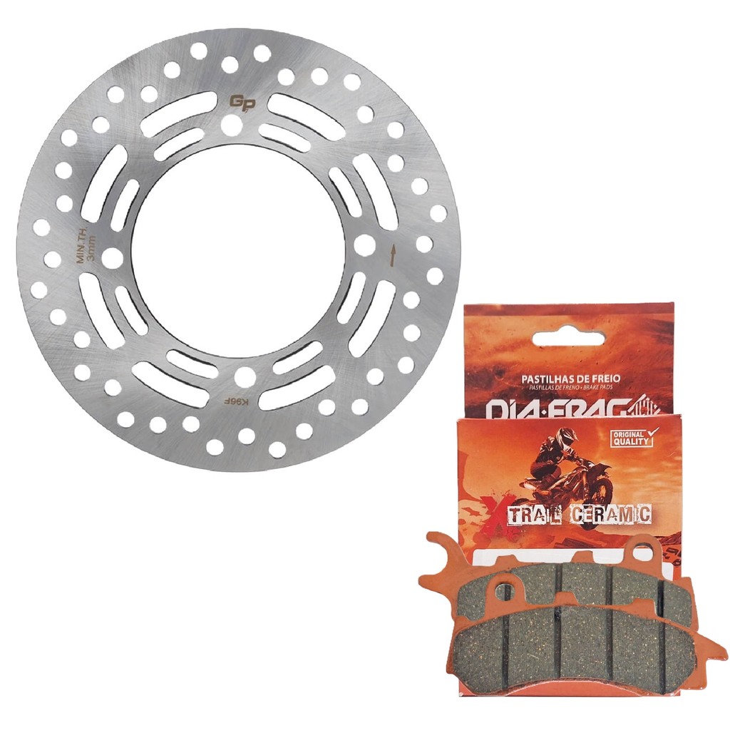 Disco de Freio Dianteiro Pcx 150 Combi Brake 2019-2023 + Pastilhas Diafrag (Cerâmica) em Oferta na Shopee
