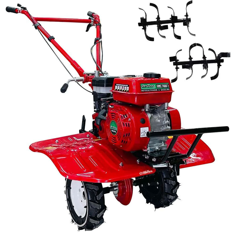 Motocultivador Tratorito À Gasolina 7hp 4t Gmc 7000-8 Garthen