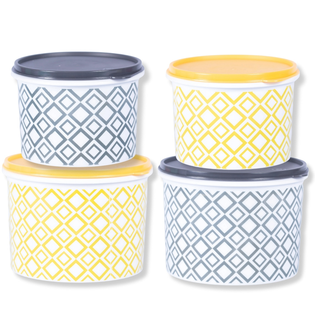 Kit Porta Mantimentos Plástico Resistente Ideal Para Cozinha Moderna