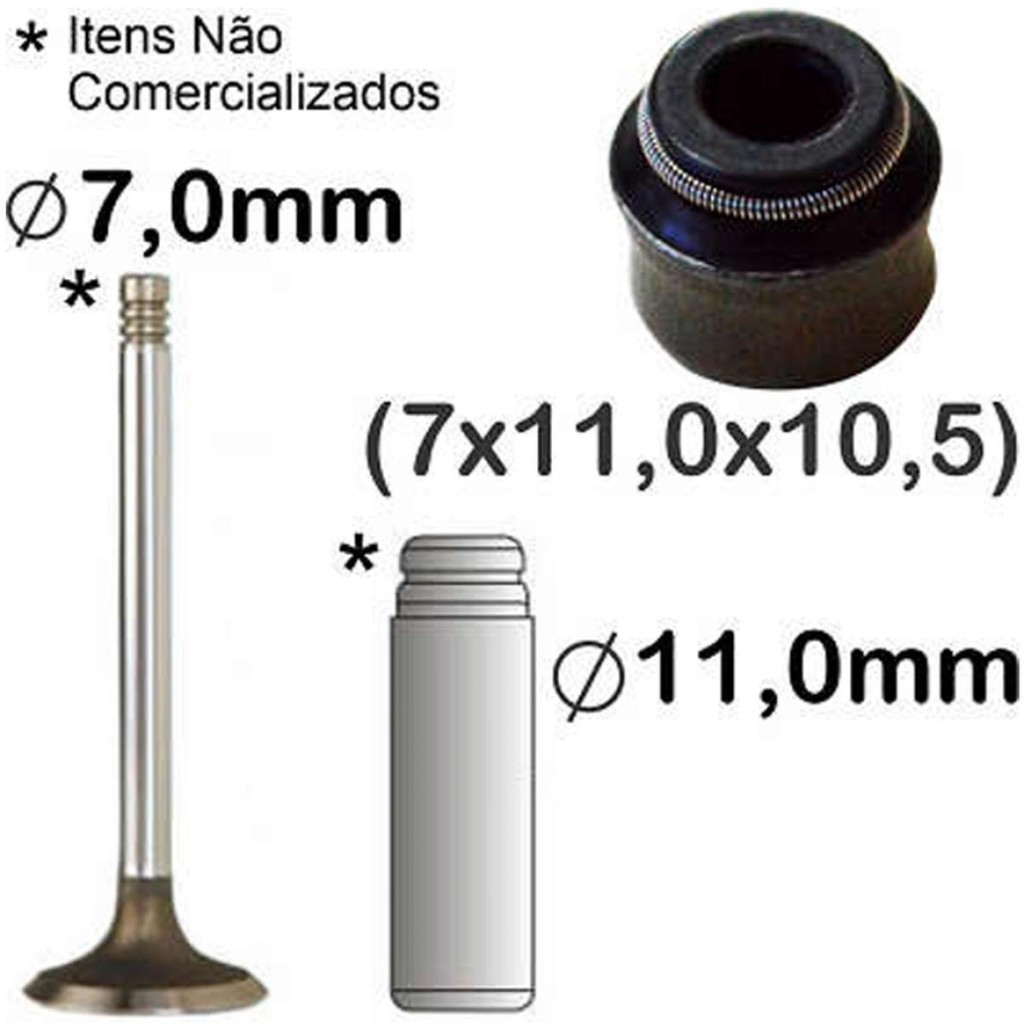 Jogo de retentores da haste de válvula Verona 1989 a 1992 em Oferta na Shopee