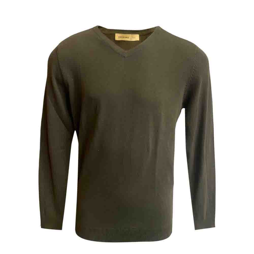 Sueter Hering Masculina Básica Em Tricô Verde