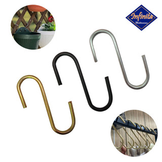 Kit 1 a 6 Gancho S multiuso pendurar objeto vaso parede jardim vertical flores