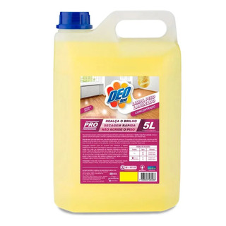 Limpa Piso Laminado Concentrado + Brilho Protege Perfuma Sem Manchar  Deo Line 2 L ou 5 Lts