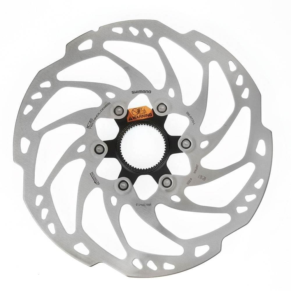Disco Rotor SM-RT70-L Ice Tech Center Lock 203mm SLX com Porca