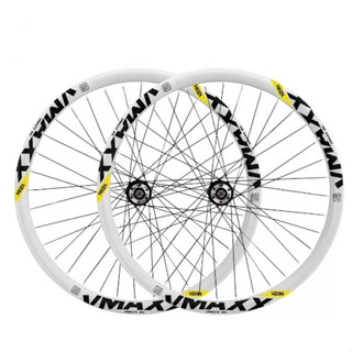 Par Aro BRANCOVzan Vmaxx 26 Dh Paredão P/Freio A Disco+Raios Finos Pretos+Cubos Aço 36F Roda Montada em Oferta na Shopee