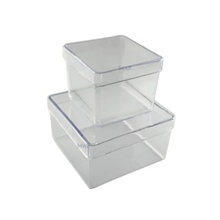 Kit Caixa Acrílica 7x7 + 5x5 Pra Personalizar Festa Luxo Caixa Dupla Lembrancinha em Oferta na Shopee