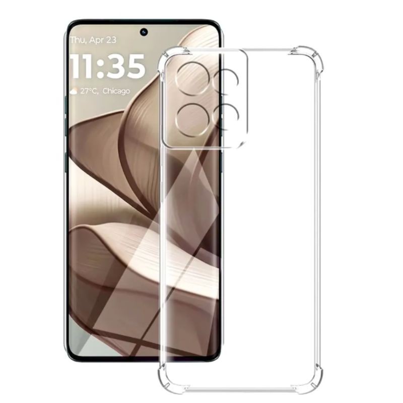 Kit Capa Anti Impacto Transparente + Película Vidro 3D MOTOROLA G04,G10,G13,G20,G24,G30,G35 e G75 - detalhe