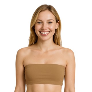 Sutiã Top Cropped Bustiê Faixa Tomara que Caia Algodão Cotton Antialérgico em Oferta na Shopee