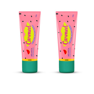 Kit 2 und Gel dental c fluor Carmed Melancia 70gr em Oferta na Shopee