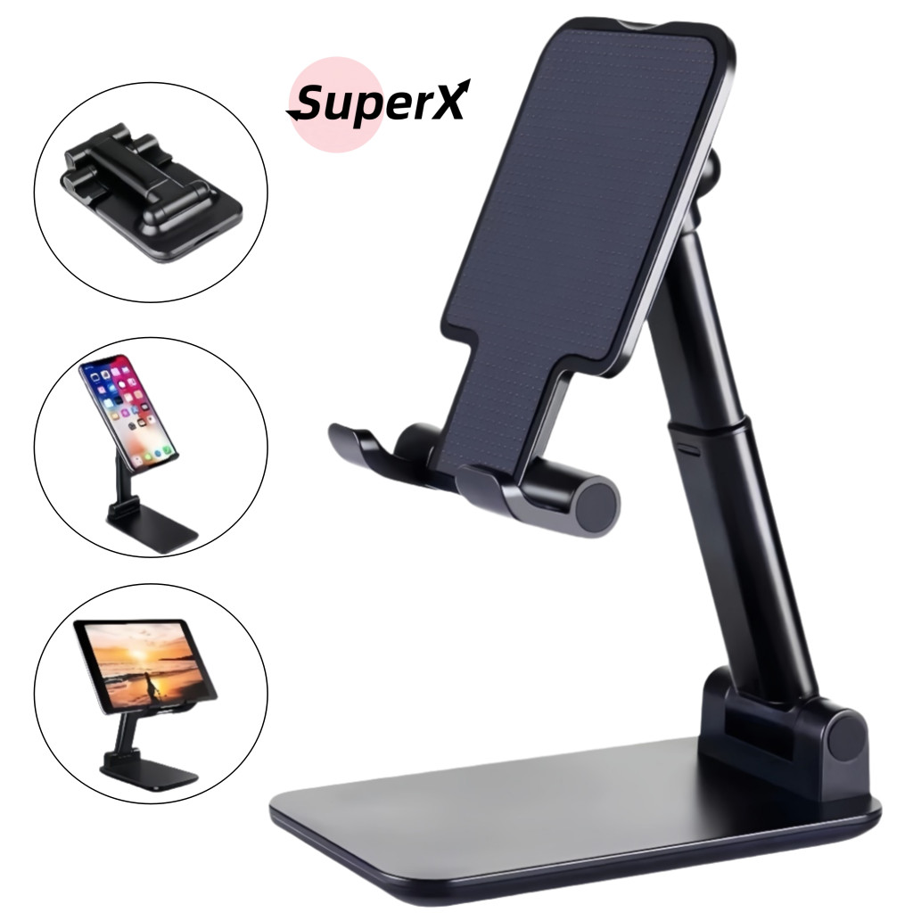 Suporte Dobrável Ergonômico Portátil para Celular e Tablet | Ajustável para Mesa