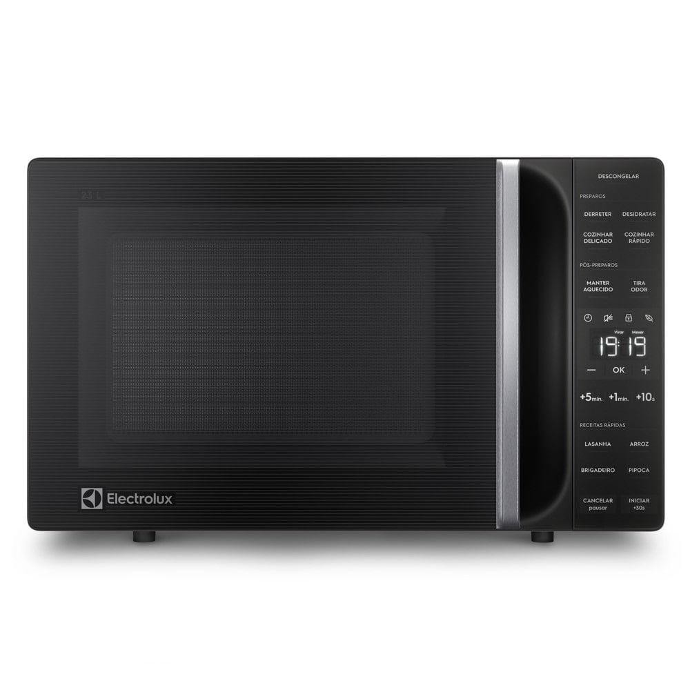 Micro-ondas Electrolux 23L Preto Efficient com Descongelamento Assistido (ME23P) - Home Appliances