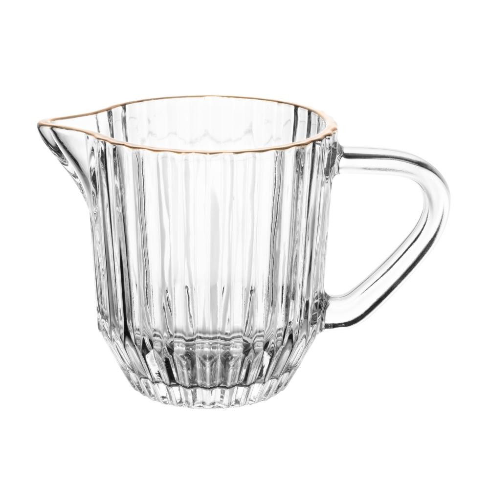 Leiteira Wolff Imperatriz de Cristal com Fio de Ouro 220ml em Oferta na Shopee