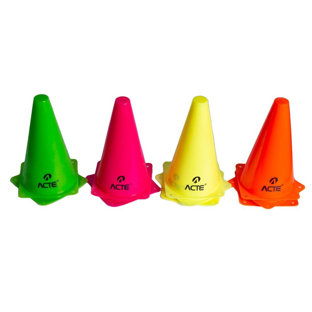 Kit Cones Treino 14,6x24 cm Polietileno T73 Acte em Oferta na Shopee