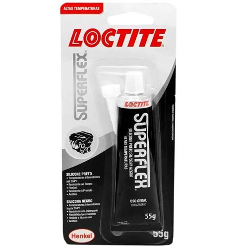 COLA SILICONE PRETO SUPERFLEX 55G - LOCTITE 596