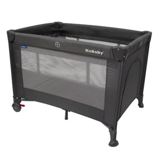 Berço Portátil Infantil Cercado Desmontável Com Mosquiteiro Sleep Cinza Kababy