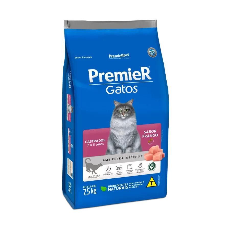 Ração Premier Amb Inter Gato ad Cast 7 12 Anos Frango 7,5kg em Oferta na Shopee