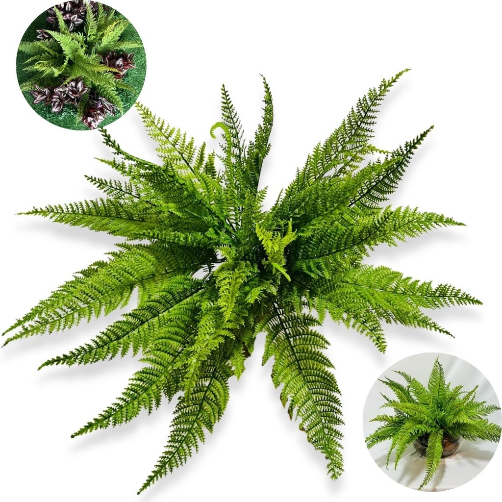 Buquê De Samambaia Folhagem Artificial Para Decoração De Casa em Oferta na Shopee