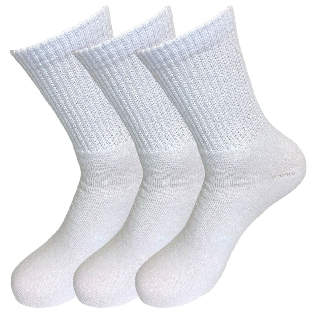 Kit 3 Meias Cano Longo Unissex Nova Era Basico Algodão Macio Casual