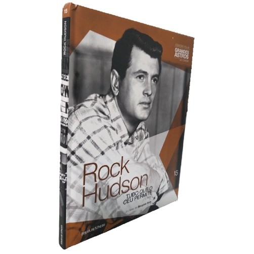 Livro/DVD nº 15 Rock Hudson Folha Grandes Astros do Cinema