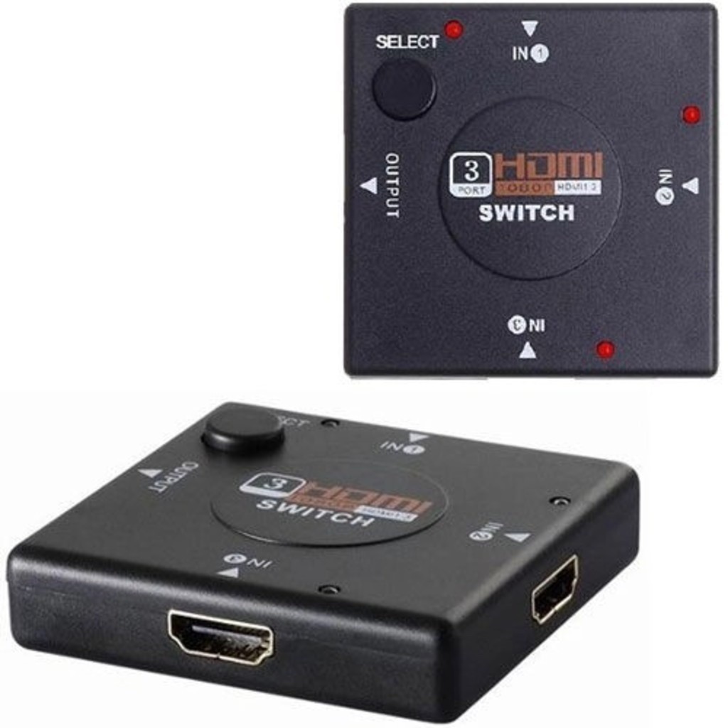 Adaptador Switch 3x1 Divisor 3 Portas Compatível com HDMI Para Tv Not Galax atacado