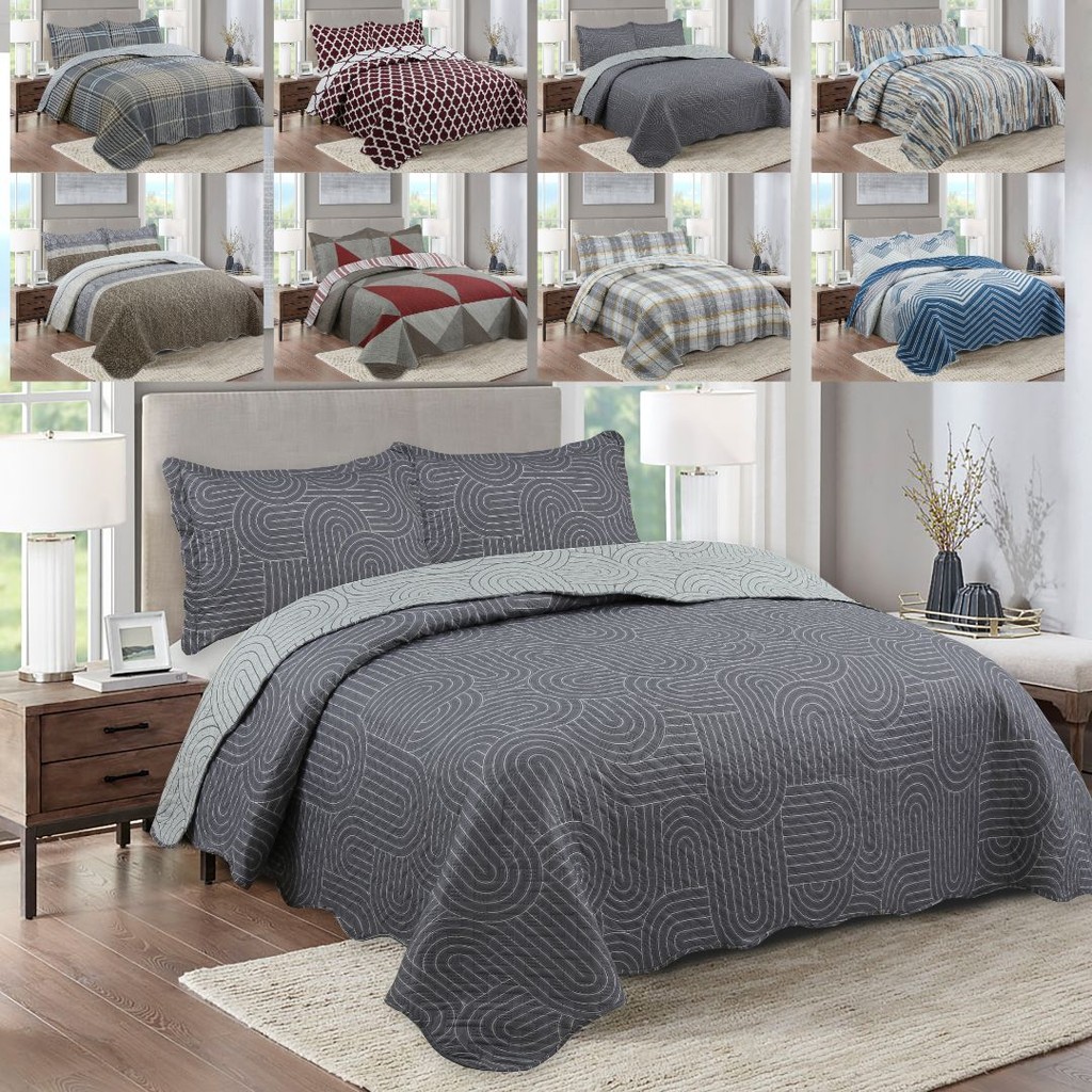 COBRE LEITO COLCHA DUPLA FACE LONDON ESTAMPADA DUPLA FACE SOLTEIRO CASAL QUEEN KING