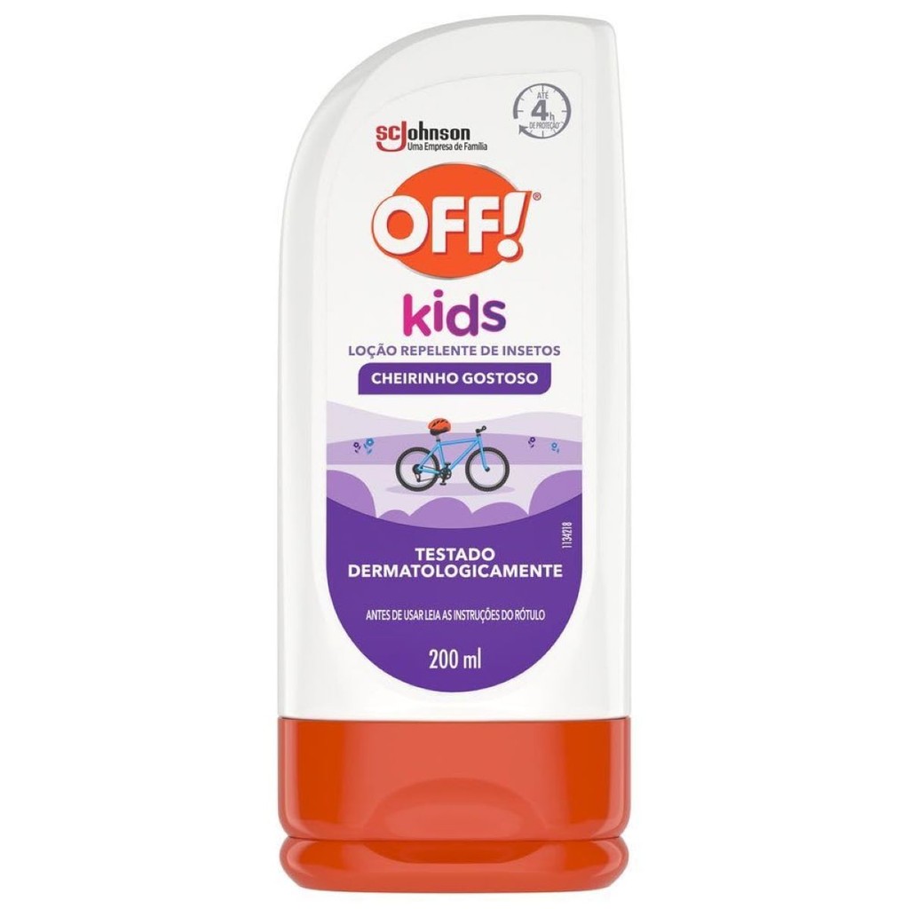 Repelente Infantil Loção Off! Kids Cheirinho Gostoso 200ml