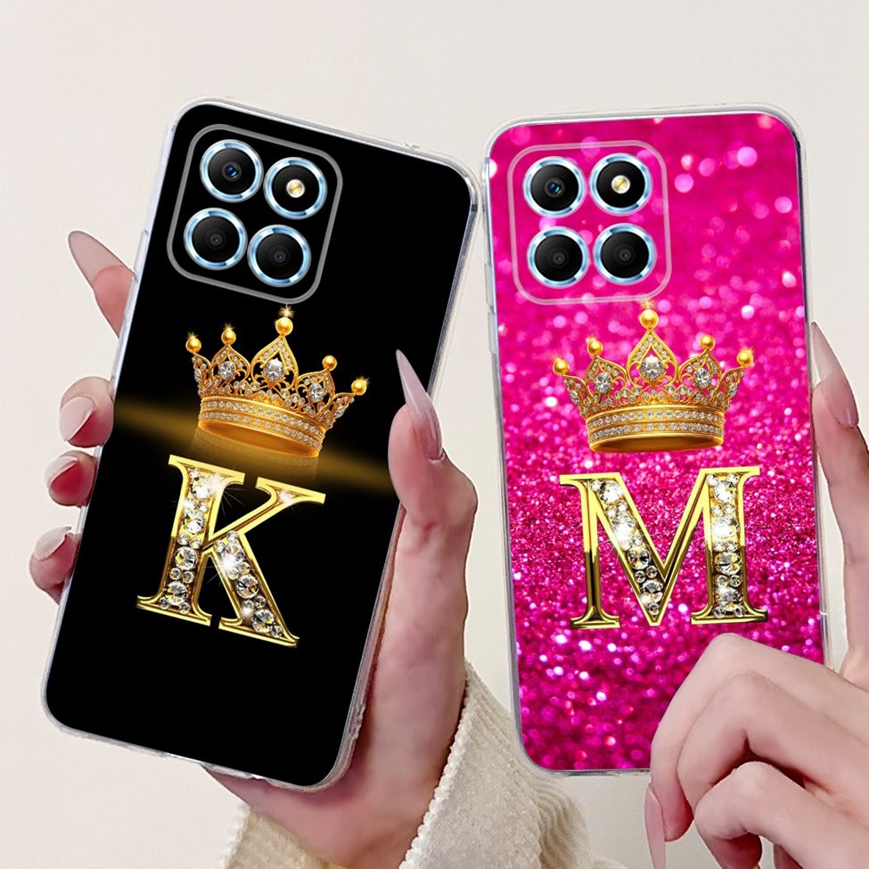 Honor X6 VNE-LX1 Caso X6S Claro Estética Az Carta Flor Silicone Macio Capa Traseira Honra X6S De Telefone Moda em Oferta na Shopee