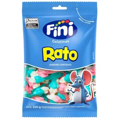 Bala de Gelatina Rato Sortido 250g - Fini