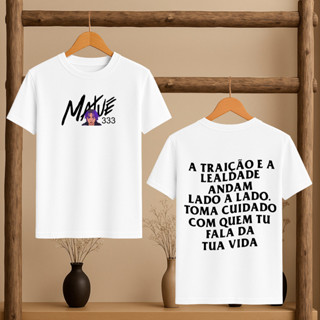 Camiseta Oversized Matuê 333 A Traição E A Lealdade Andam Lado a Lado Frases Estampada Musica Show em Oferta na Shopee