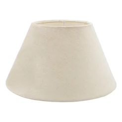 cupula para abajur 11x10x19cm luminaria Tecido Algodão soquete nacional cor bege Ref 16